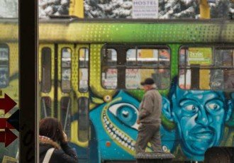 urban feel from Kosice, slovakia train station