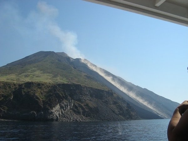 volcano eruption Stromboli