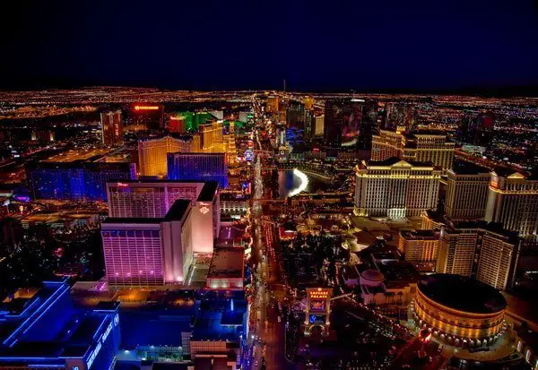 lights Vegas night