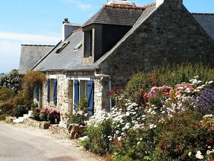 village colorful cottage