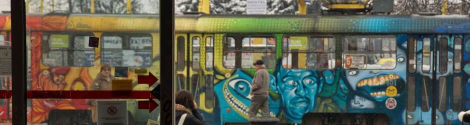 urban feel from Kosice, slovakia train station