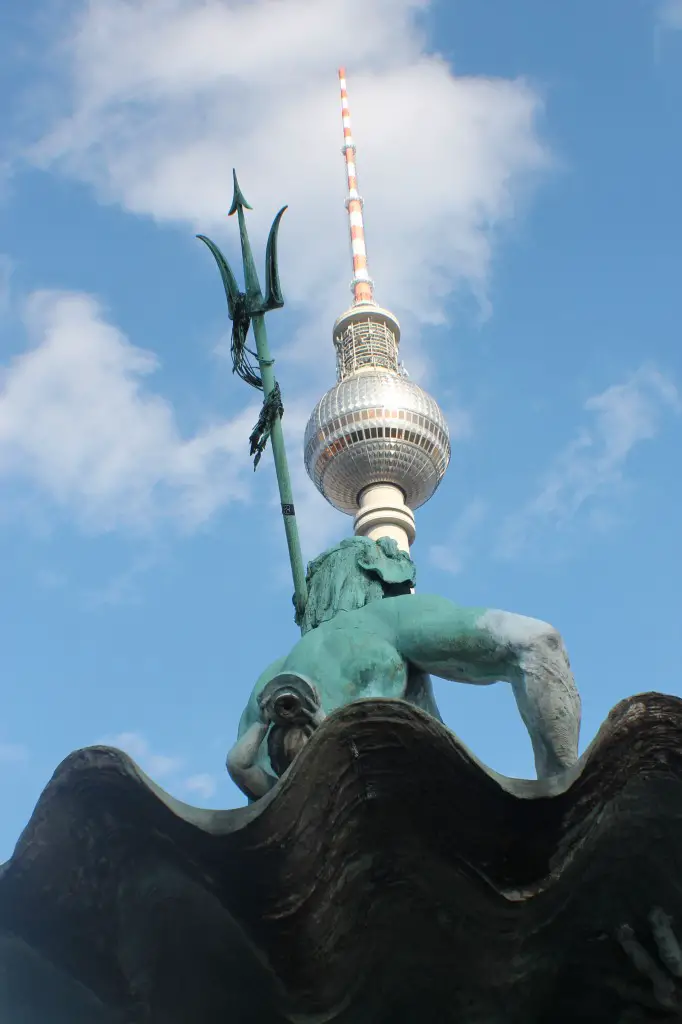 It really exists: Neptune and the TV Tower in Alexanderplatz