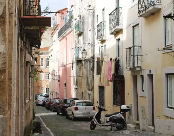 Lisbon's cobbled streets