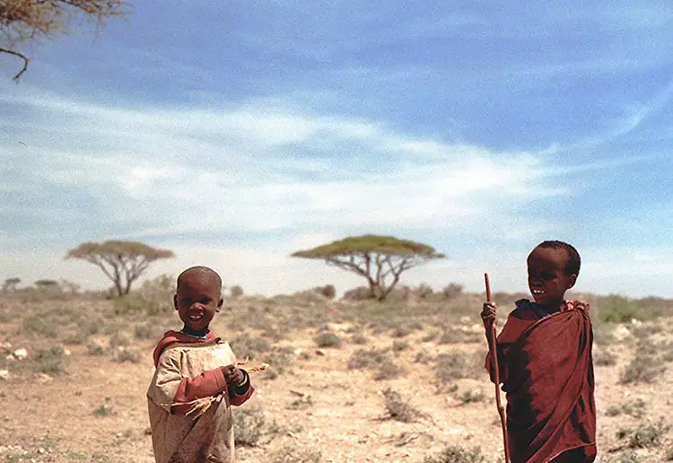 Two kids from Tanzania