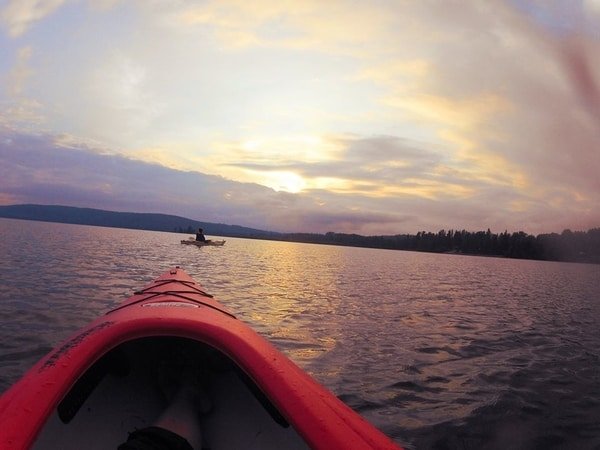 canoe ocean