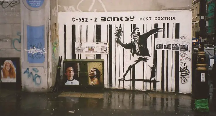 Street art of Banksy