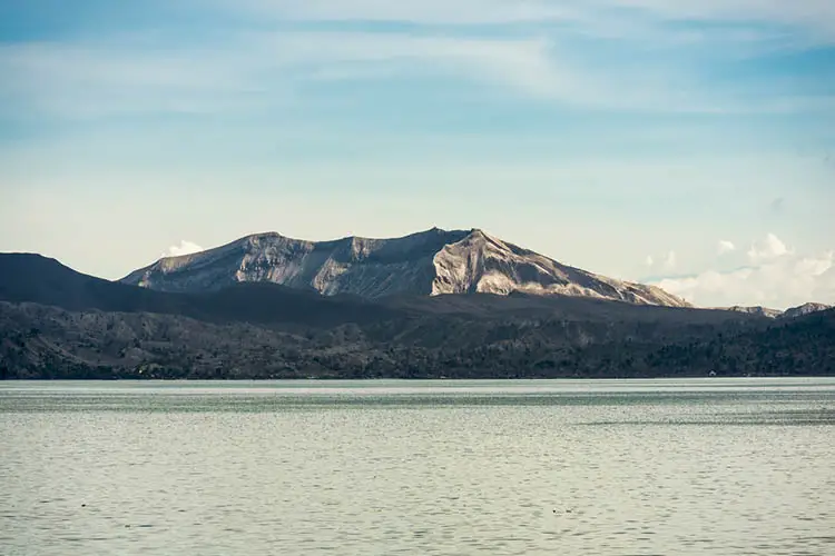 Taal volcano and lake, part of the massive Taal caldera.