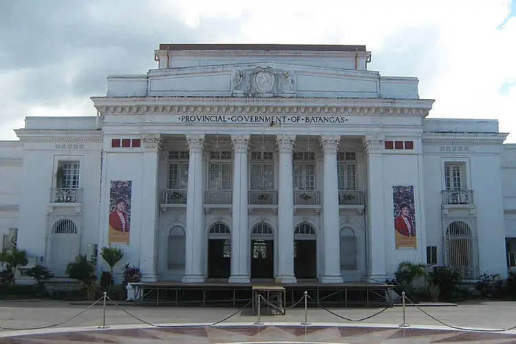 This image depicts the Batangas Provincial Capitol Building located in Brgy. Kumintang Ibaba, Batangas City, Philippines.