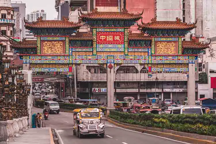 The Chinatown Arch, in Binondo, Manila, The Philippines
