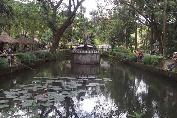 The La Mesa Dam Ecopark pond