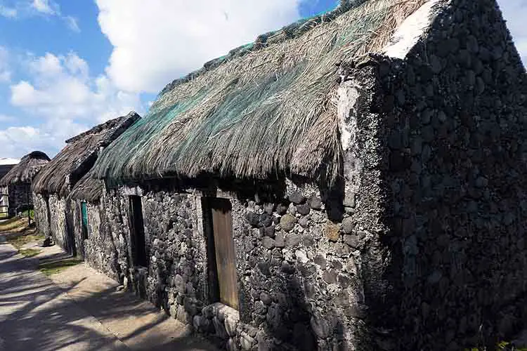 Traditional houses made of stone found in Savidug, Sabtang Island, Batanes, Philippines