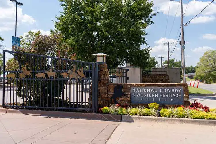 Entrance to the National Cowboy and Western Heritage Museum.