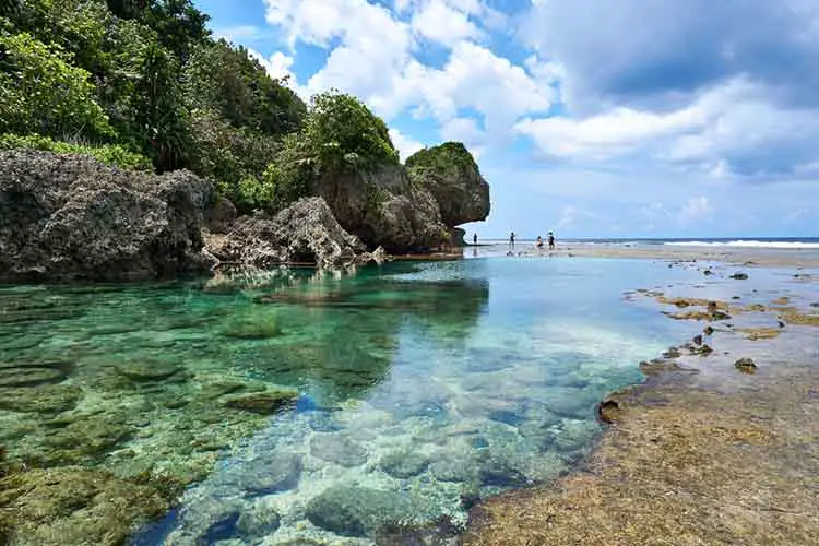 Magpupungko natural rock pools in Siargao Philippines